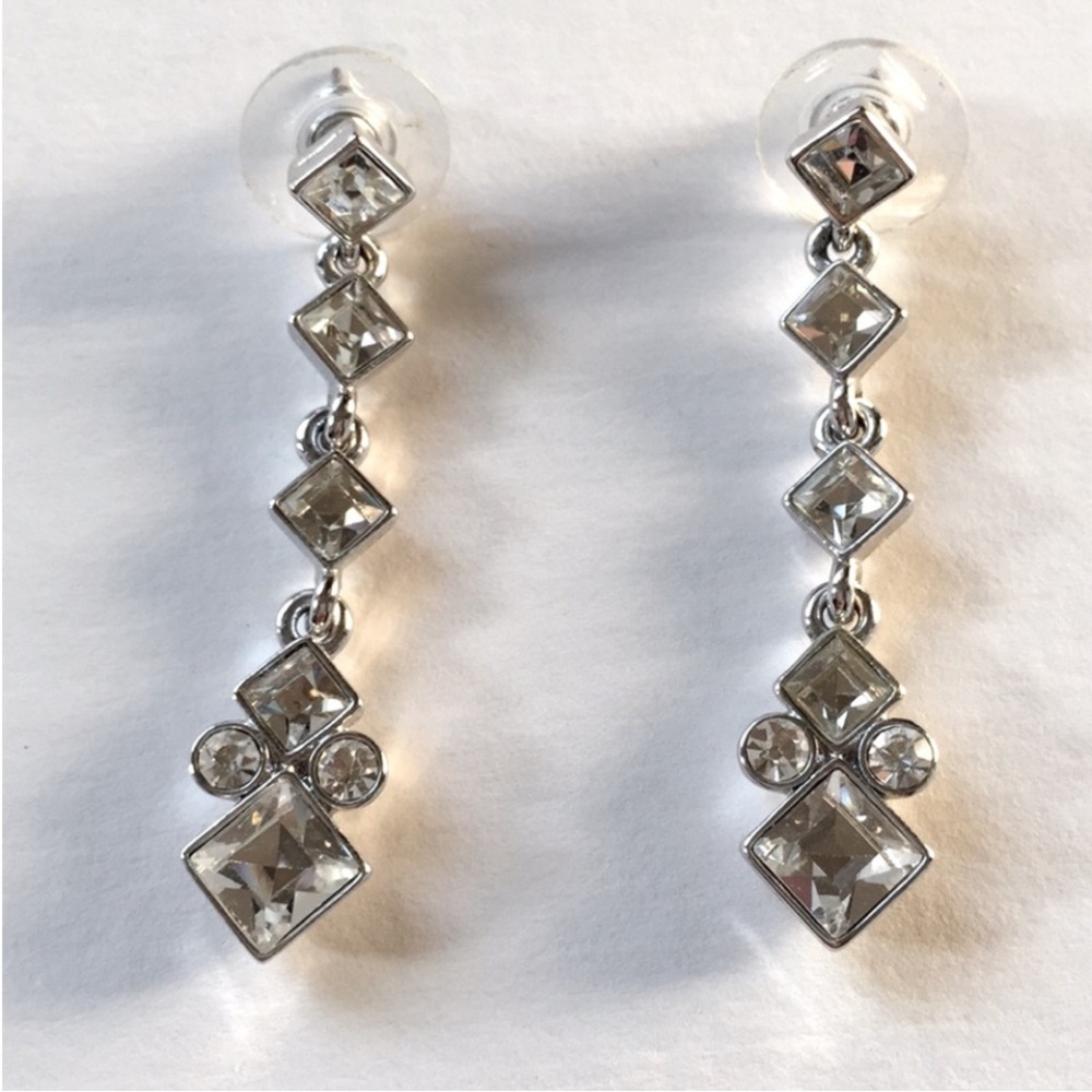 Givenchy Crystal Linear Drop Special Occasion Ear… - image 3